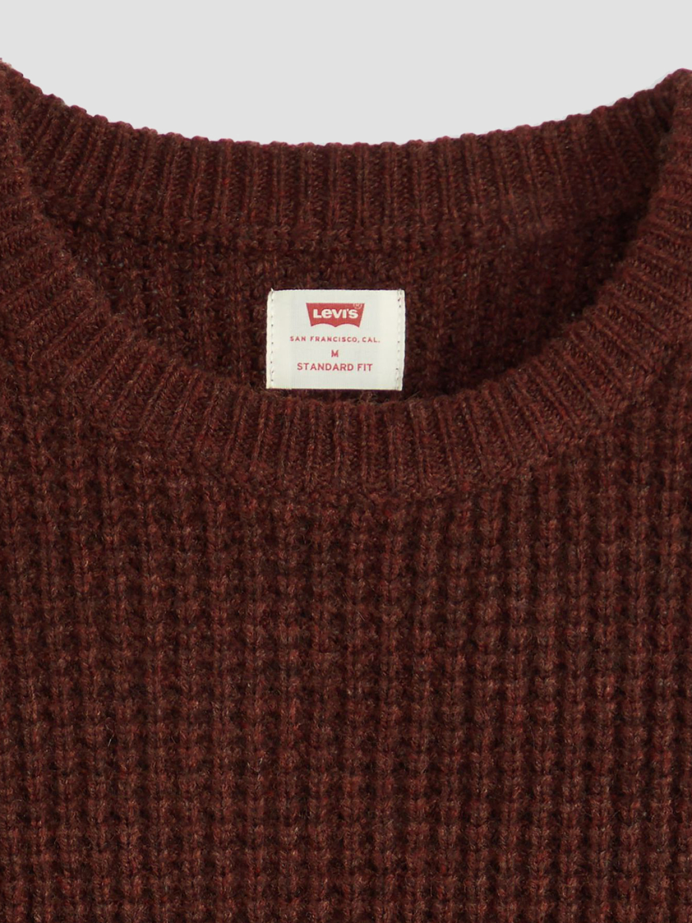 Мужской бордовый шерстяной джемпер LEVIS модель 003B6;0003 Фото