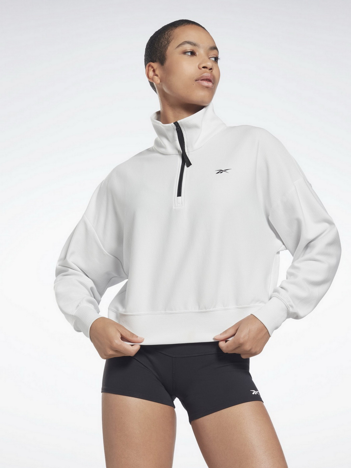 Кофта спортивная Reebok Quarter Zip Midlayer модель H46658 Фото