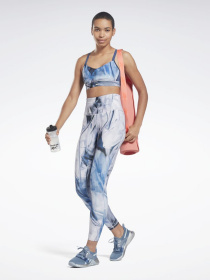 Леггинсы спортивные Reebok Lux Bold High-Waisted Liquid Abyss Print модель H51857 Фото