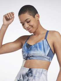 Топ спортивный Reebok Lux Strappy Liquid Abyss Print модель H51860 Фото