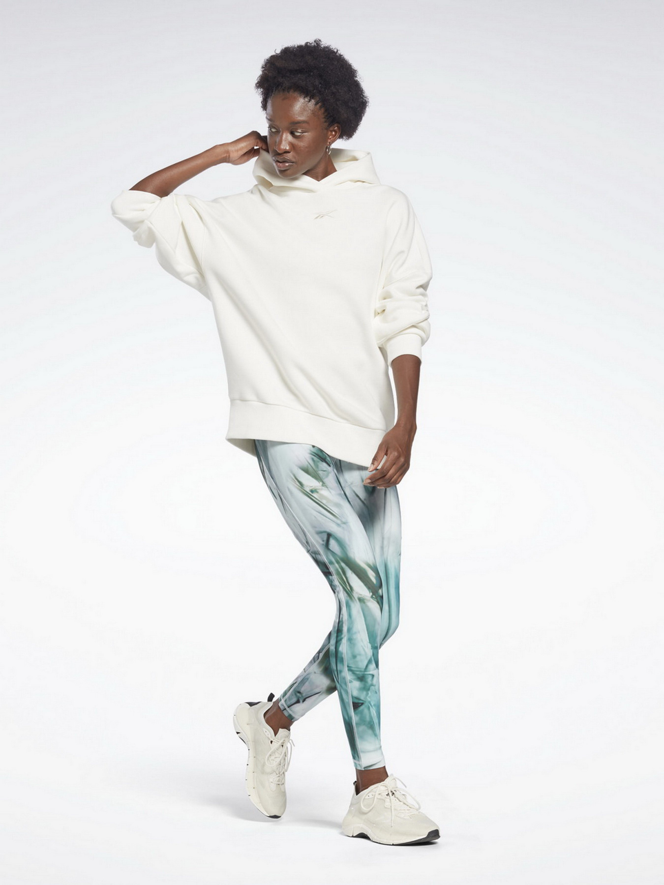 Спортивные леггинсы Reebok LUX BOLD HIGH-WAISTED LIQUID ABYSS PRINT модель H56388 Фото