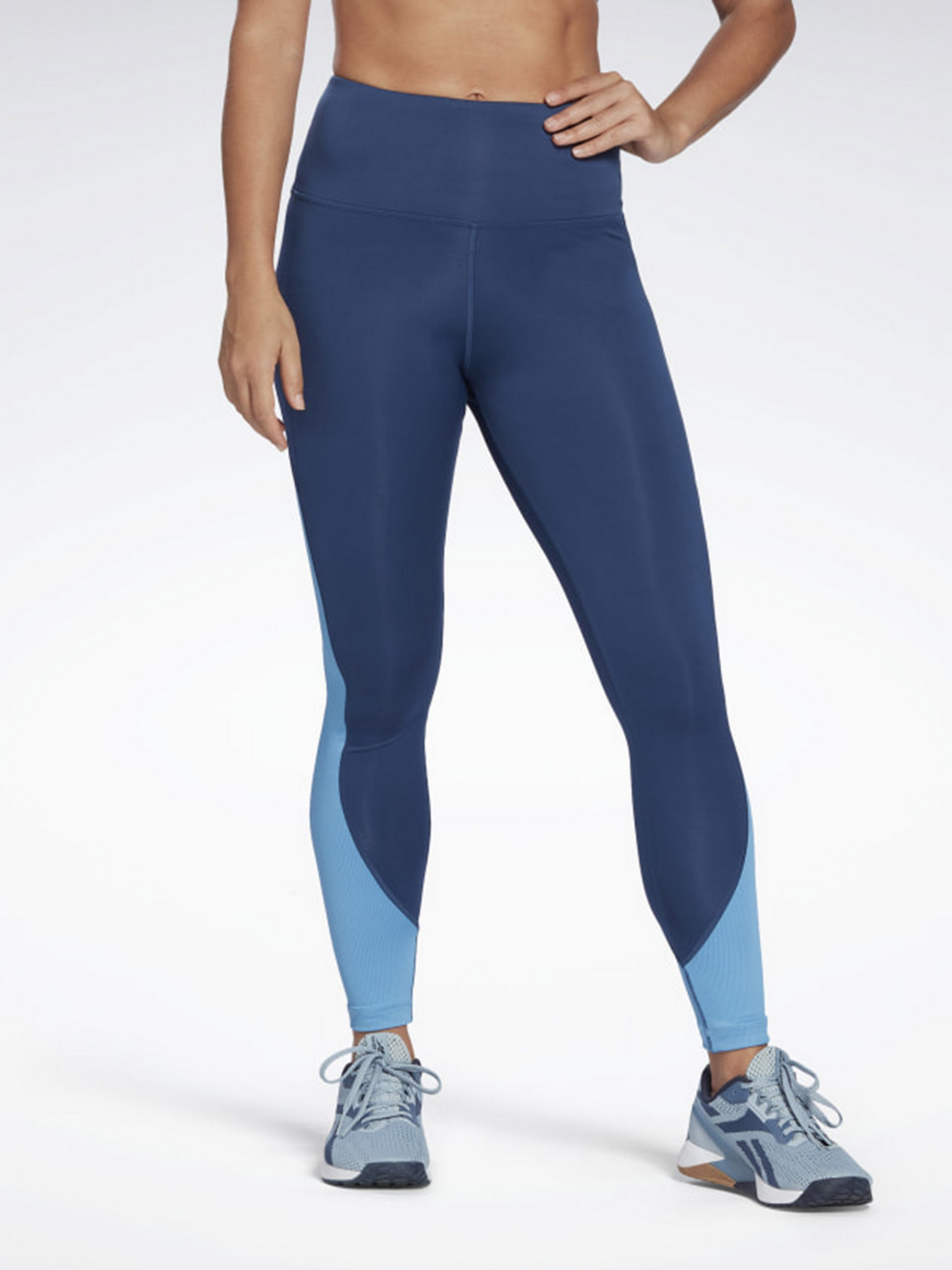 Спортивные леггинсы Reebok Workout Ready Rib High-Rise модель H65569 Фото