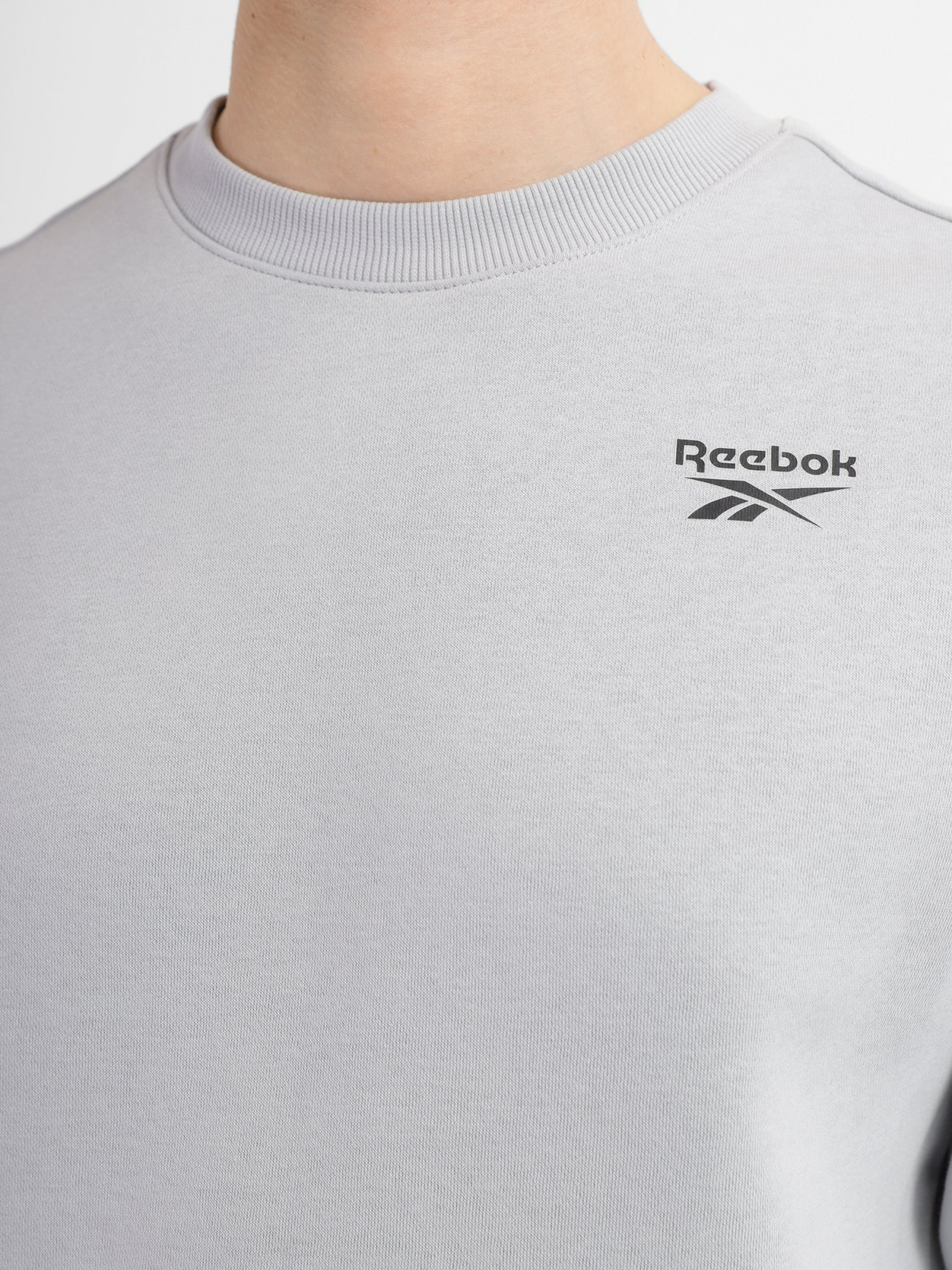 Свитшот Reebok Identity Fleece Crew модель HG4446 Фото