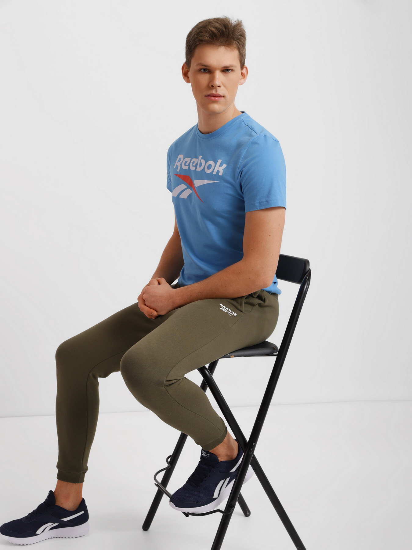 Штаны спортивные Reebok RI LEFT LEG JOGGER модель HG4458 Фото