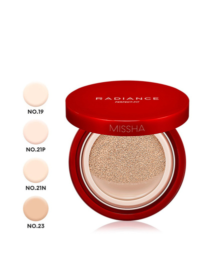 Missha ­Тональна основа-кушон Radiance Perfect-Fit модель LTN1380 — фото - INTERTOP