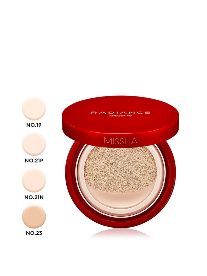 Missha ­Тональна основа-кушон Radiance Perfect-Fit модель LTN1379 — фото - INTERTOP