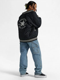 Бомбер CONVERSE Classic Fit Wearers Left Star Chev Emb Fleece модель 10025223-001 Фото