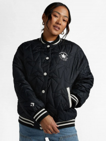 Бомбер CONVERSE Classic Fit Wearers Left Star Chev Emb Fleece модель 10025223-001 Фото