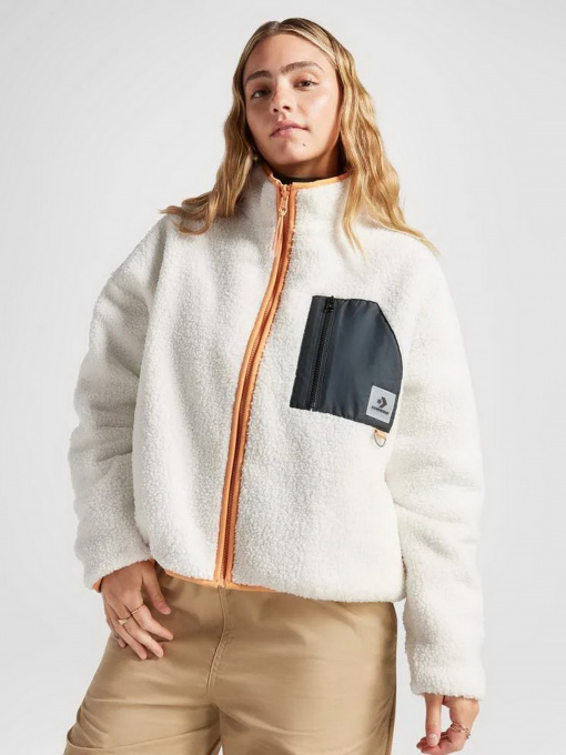 Кофта CONVERSE Reversible Sherpa Fz Модель 10025705-001 Фото