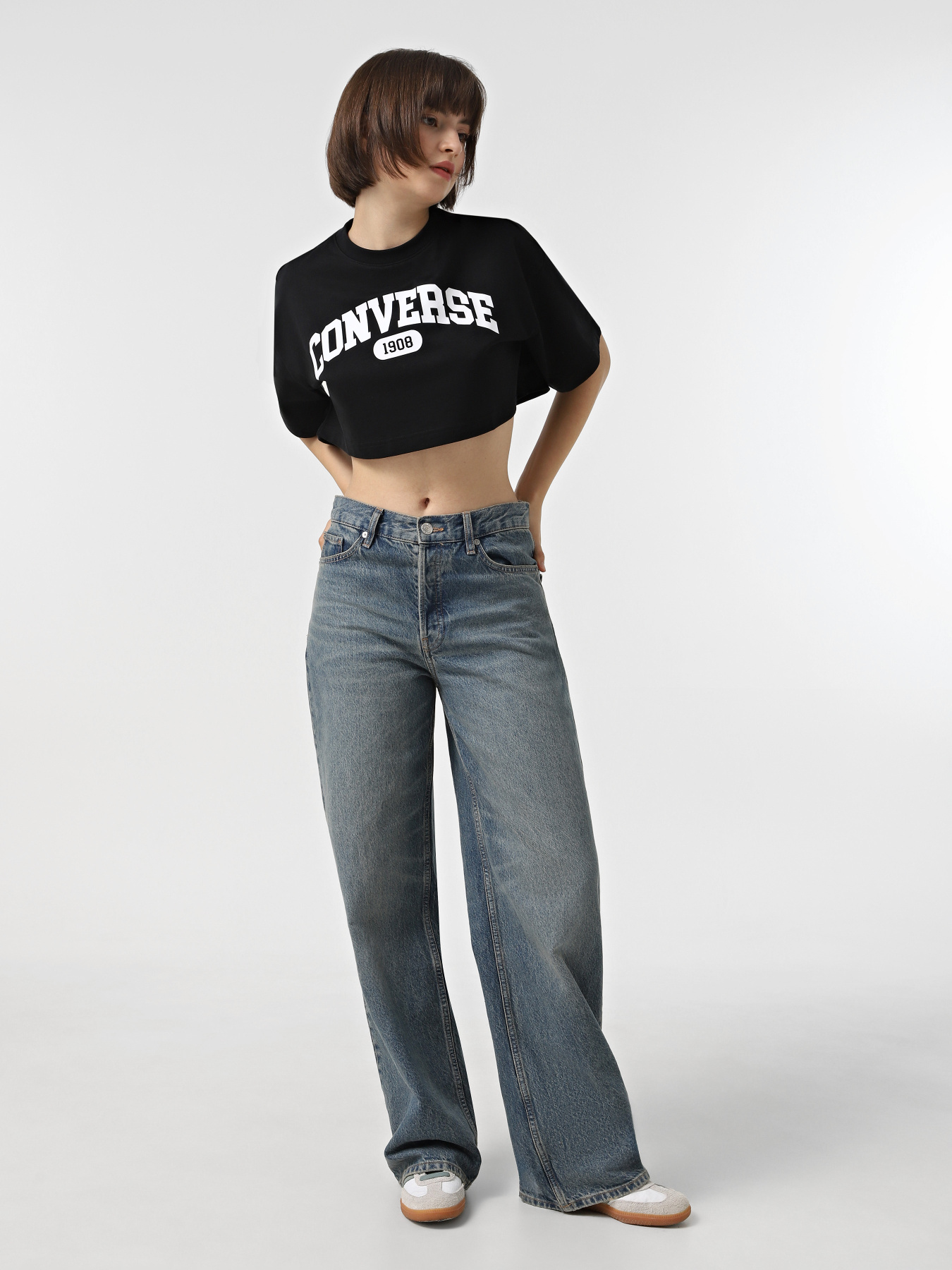 Футболка CONVERSE SPORTY CROPPED модель 10027253-001 Фото