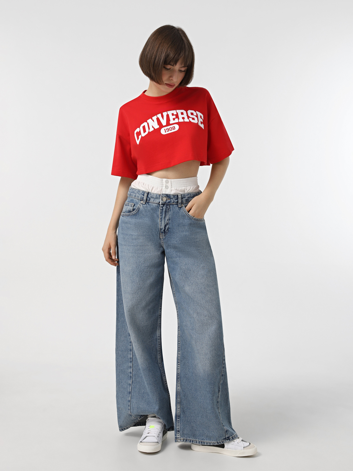 Футболка CONVERSE Sporty Cropped модель 10027253-600 Фото