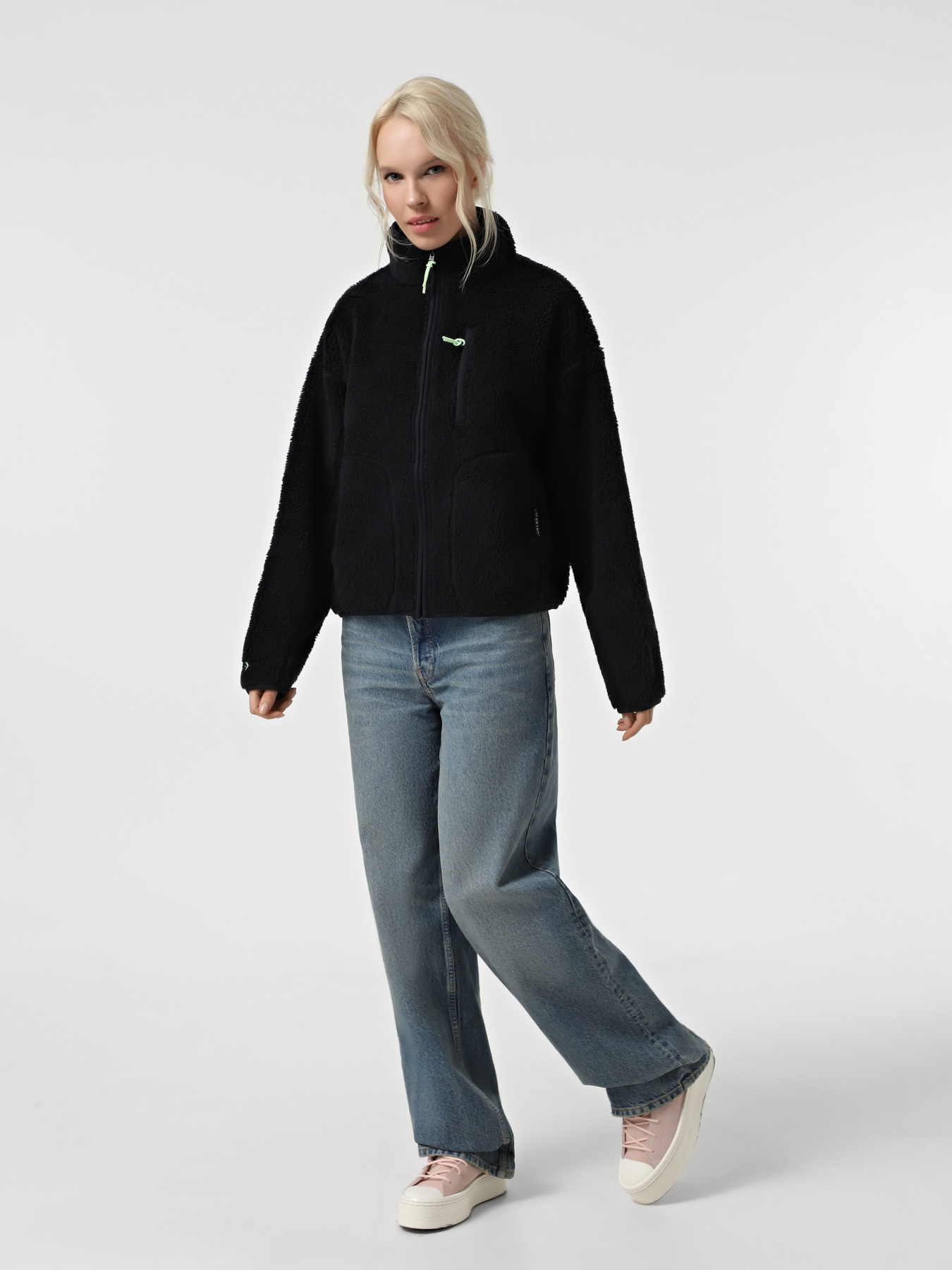 Зимняя куртка CONVERSE Sherpa Full-Zip модель 10027056-001 Фото