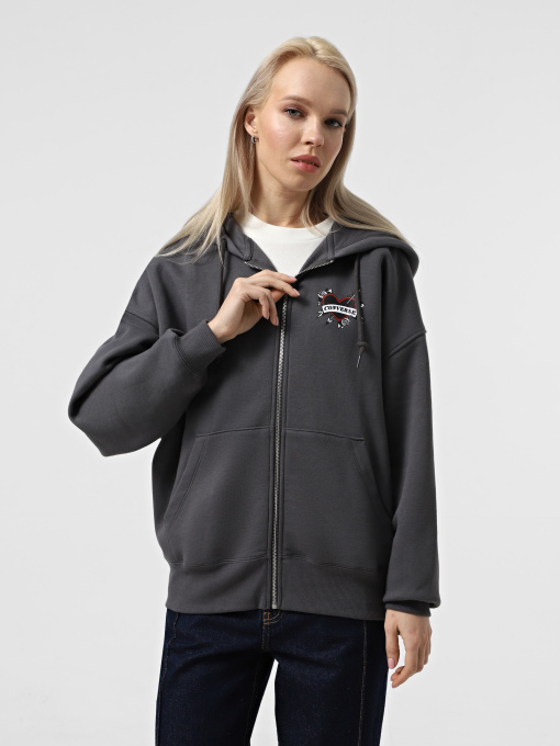 Кофта CONVERSE Skate Graphic FZ Модель 10027617-010 Фото