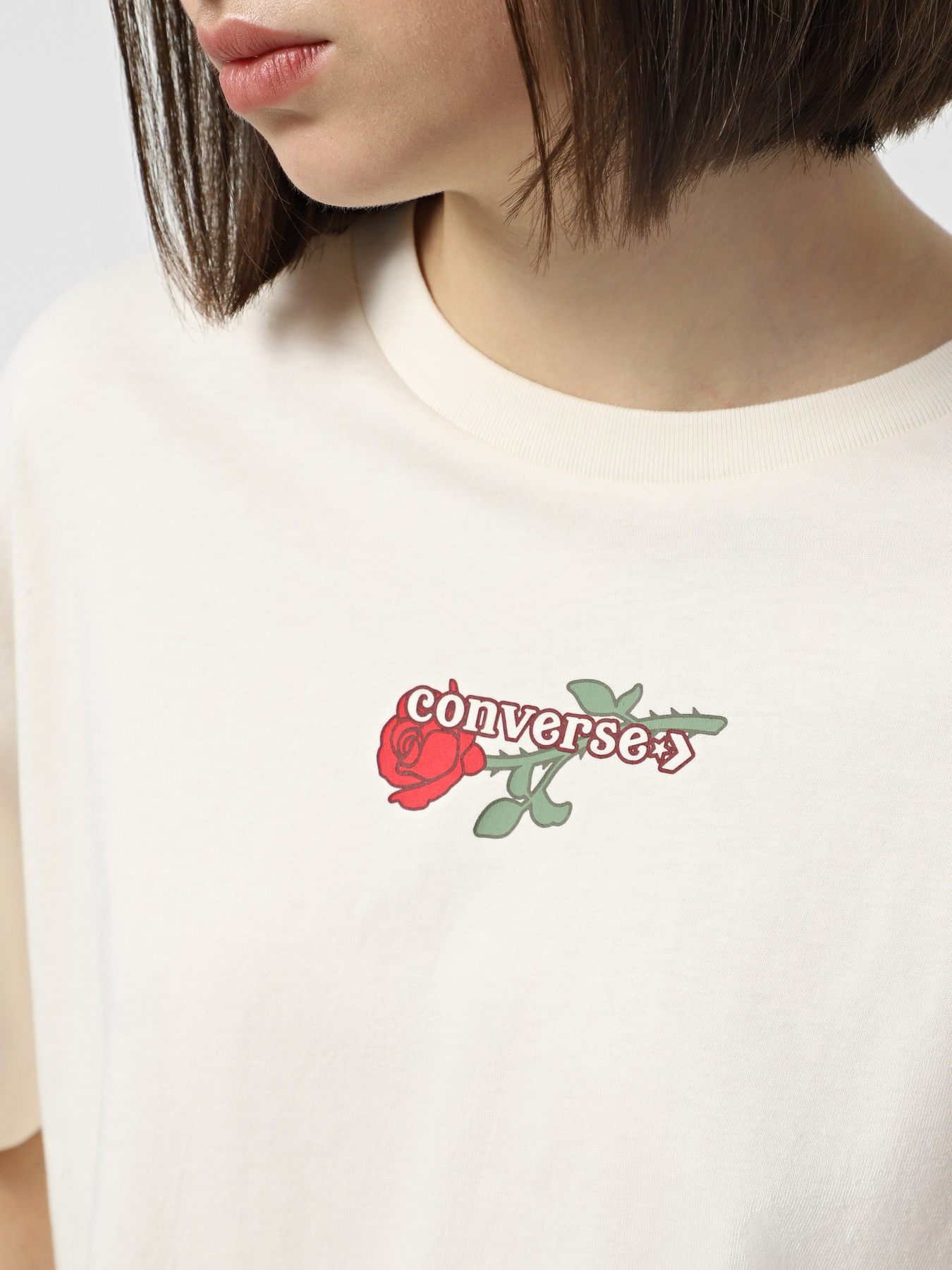 Футболка CONVERSE TLMN Vday Crop модель 10028306-286 Фото