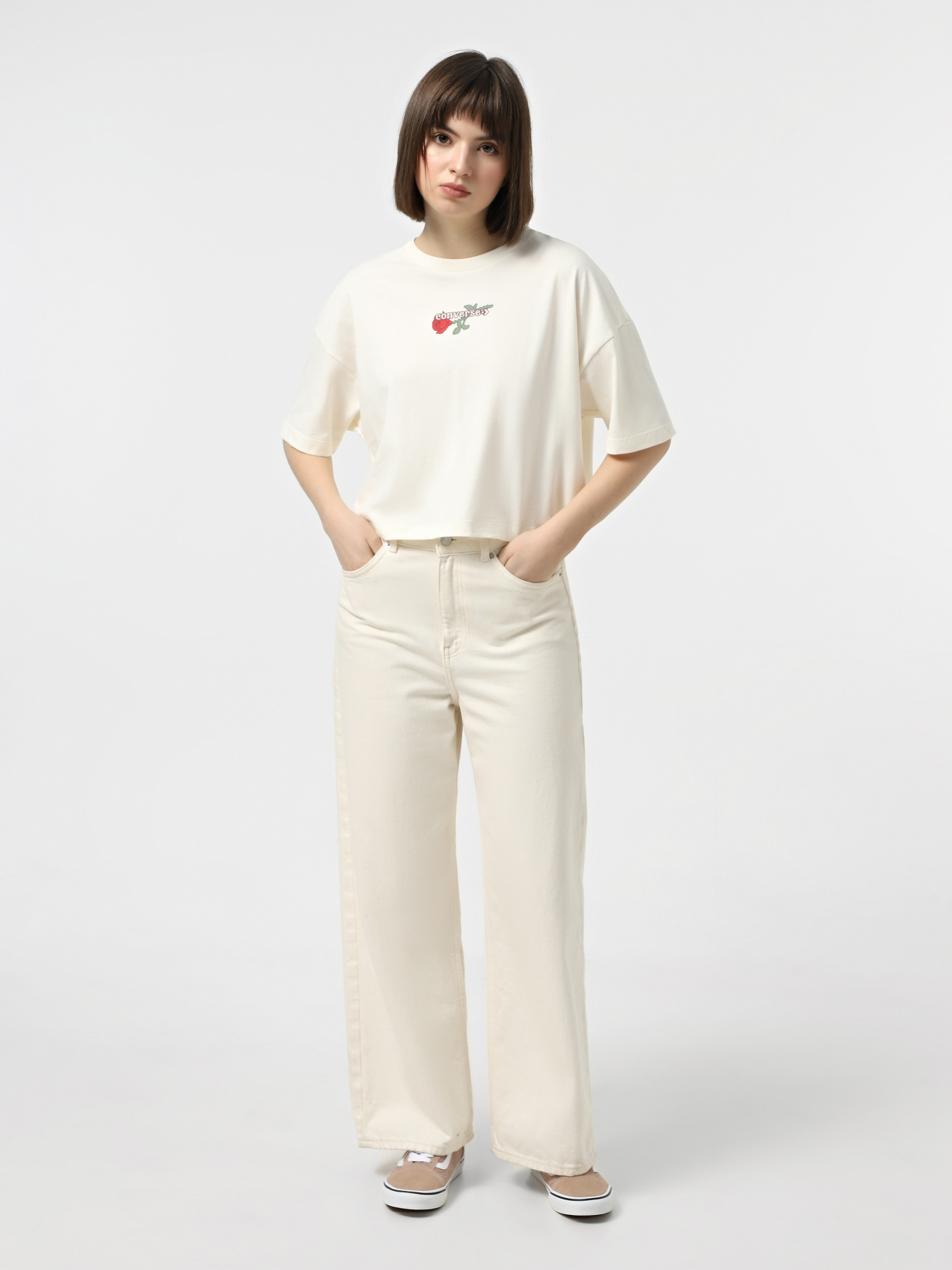 Футболка CONVERSE TLMN VDAY CROP модель 10028306-286 Фото