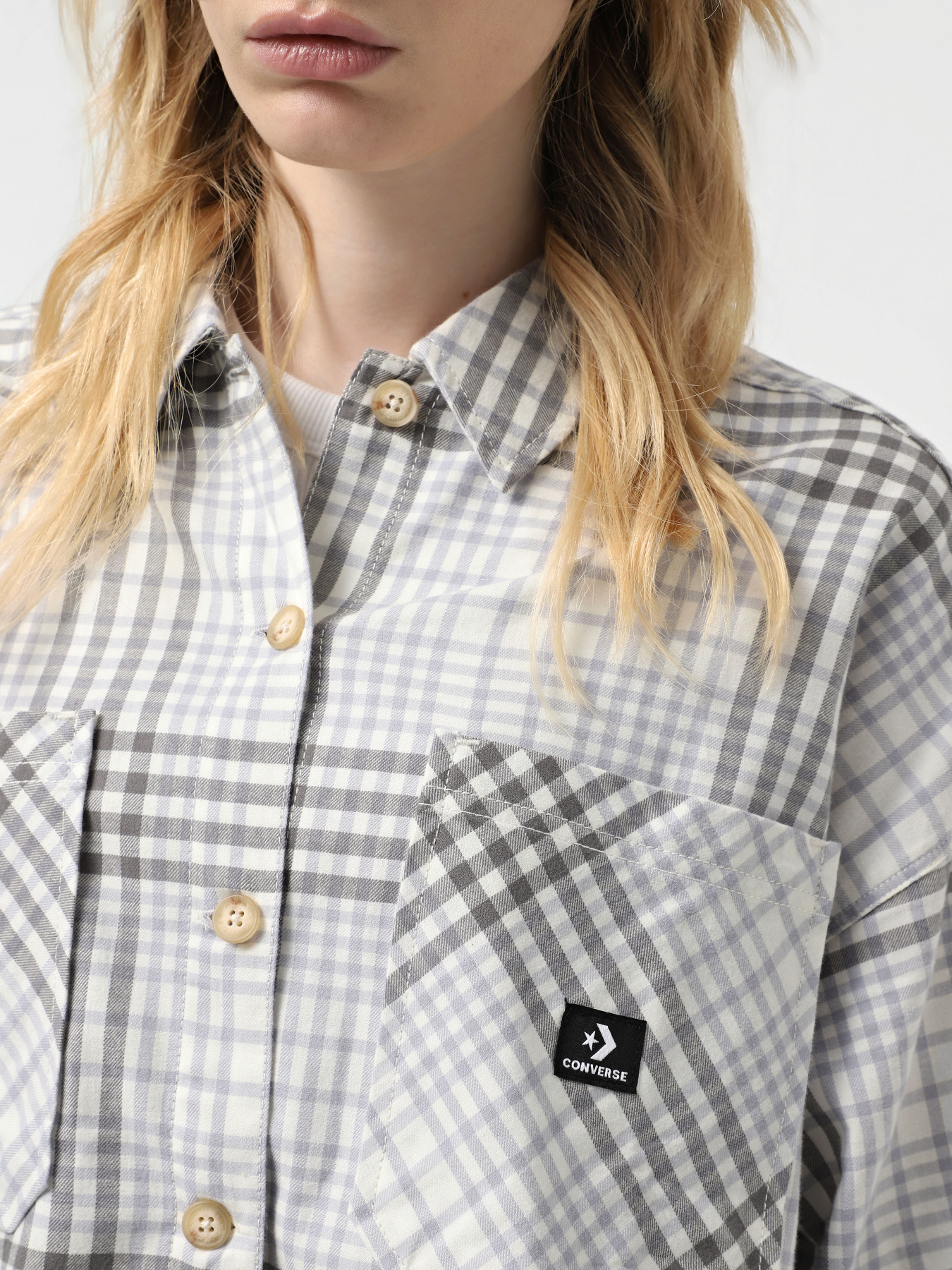 Рубашка повседневная CONVERSE SKATE LIFESTYLE FLANNEL модель 10027406-286 Фото