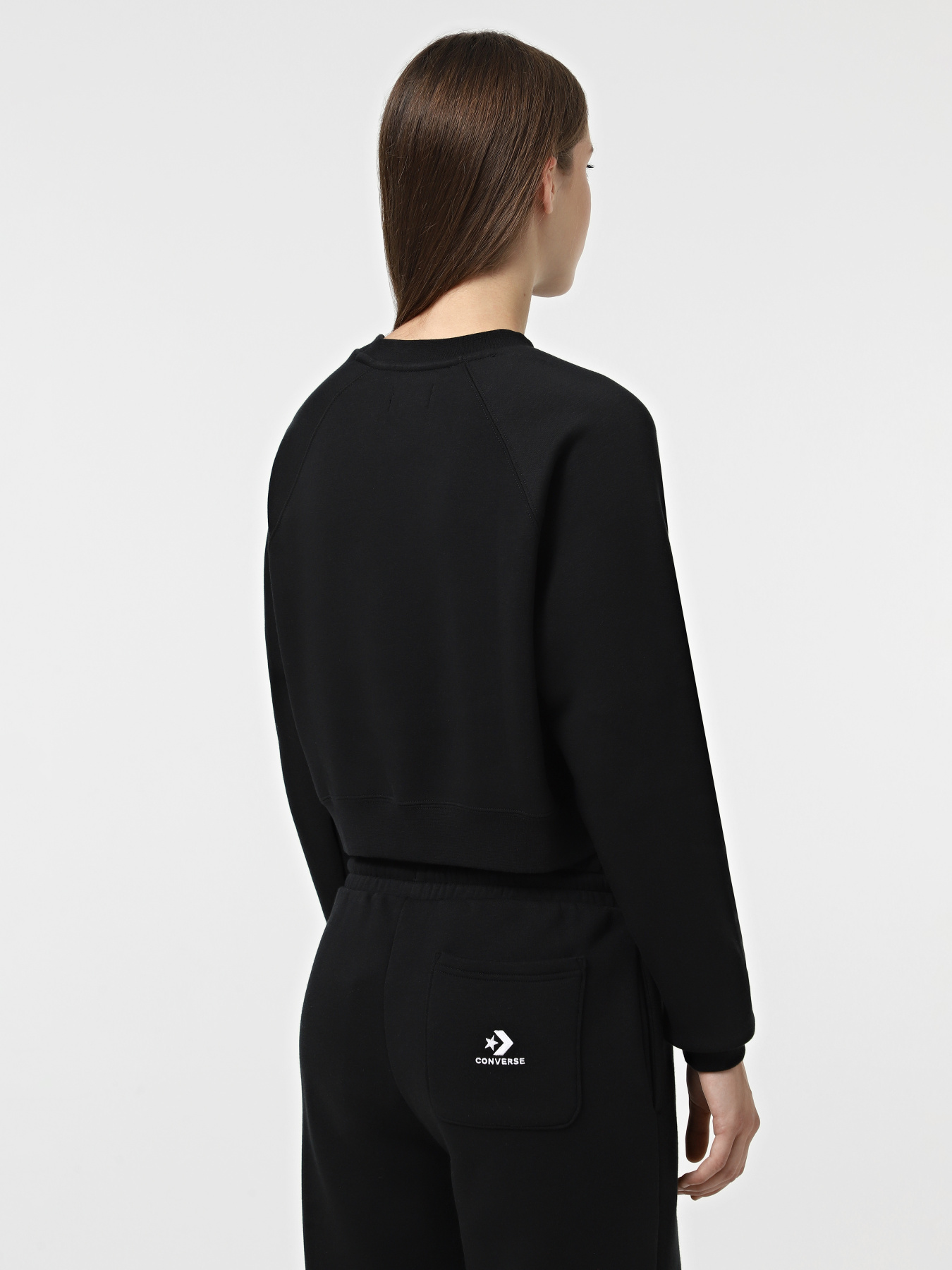 Світшот CONVERSE Star Chevron модель CVW5K528-BLK Фото