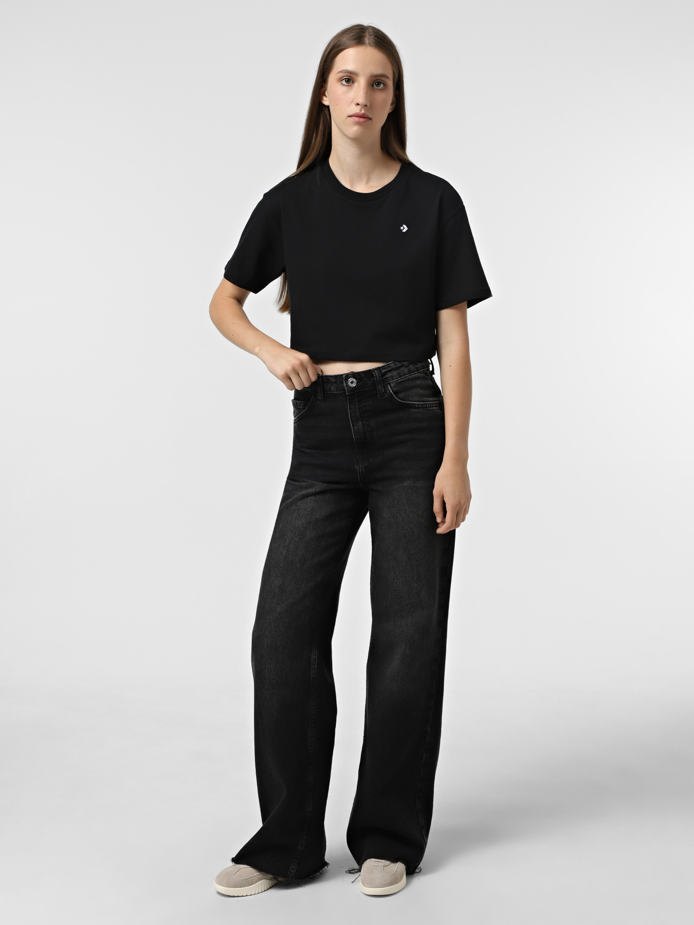 Футболка CONVERSE Star Chevron модель CVW5T102-BLK Фото