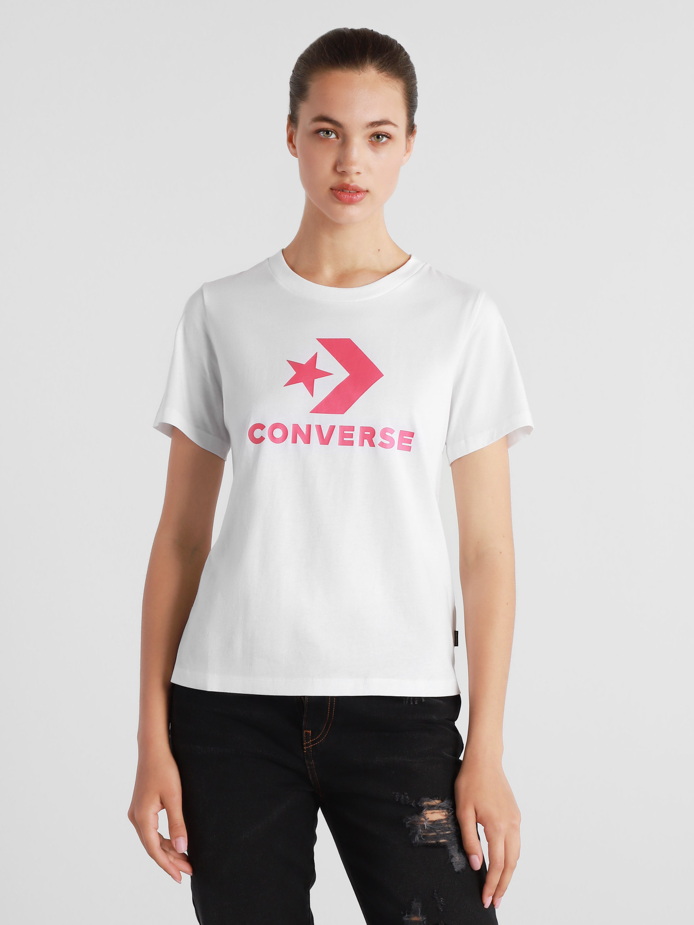 Футболки и поло CONVERSE Center Front Logo модель 10018569-101 Фото