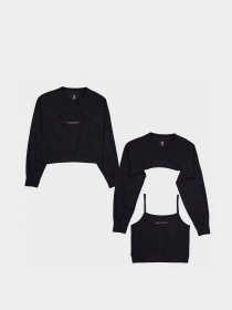 Світшот CONVERSE Twisted Knits Cut Out Top модель 10022960-001 Фото