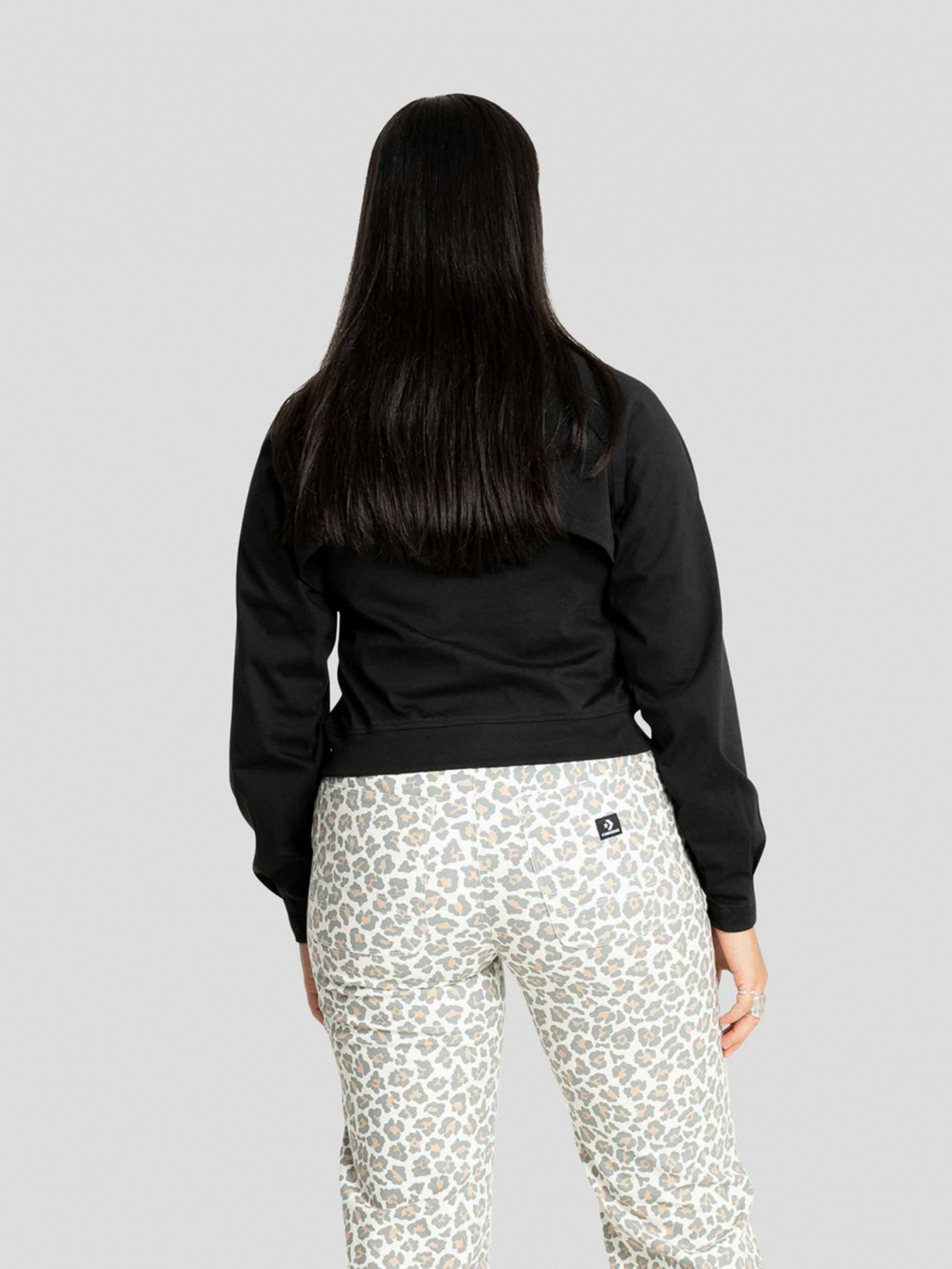 Світшот CONVERSE Twisted Knits Cut Out Top модель 10022960-001 Фото