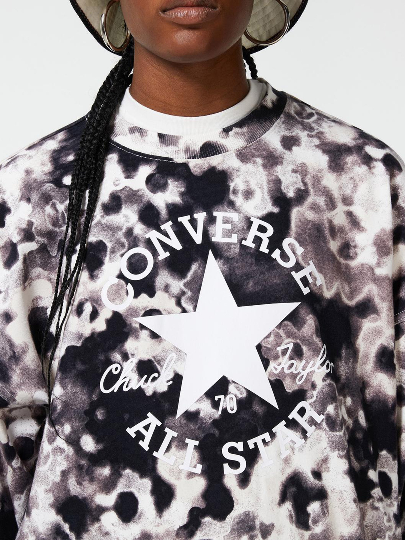 Свитшот CONVERSE Floral Chuck Patch модель 10023196-001 Фото