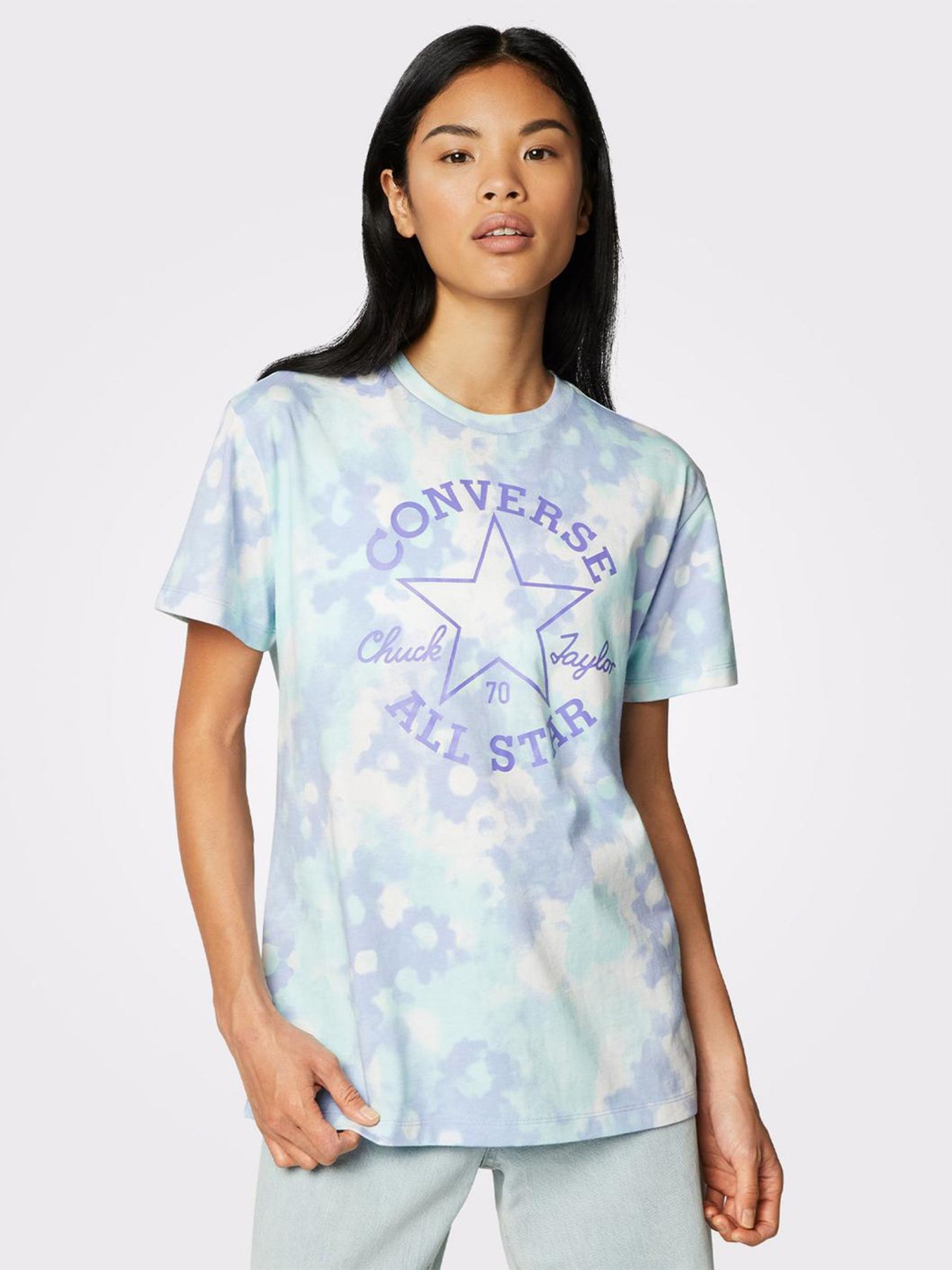 Футболка CONVERSE Washed Floral Patch модель 10023208-484 Фото