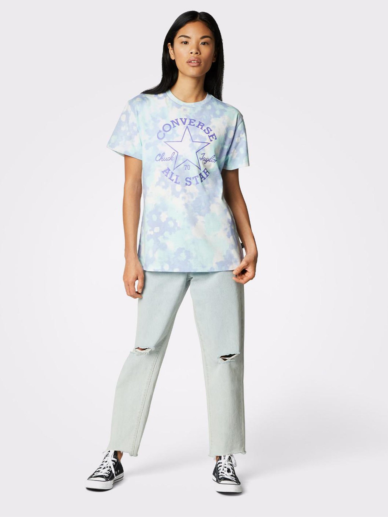 Футболка CONVERSE Washed Floral Patch модель 10023208-484 Фото