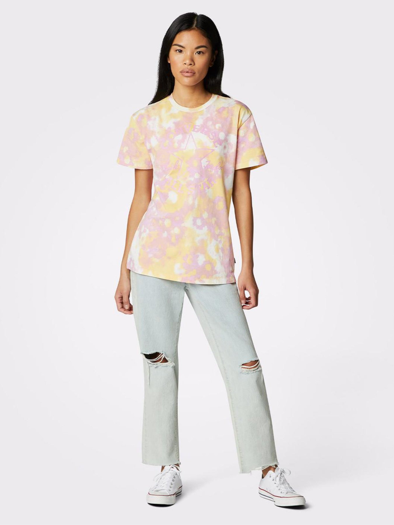 Футболка CONVERSE Washed Floral Patch модель 10023208-698 Фото