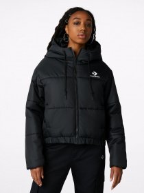 Зимняя куртка CONVERSE Short Hooded Puffer модель 10023736-001 Зимняя куртка CONVERSE Short Hooded Puffer модель 10023736-001 Фото