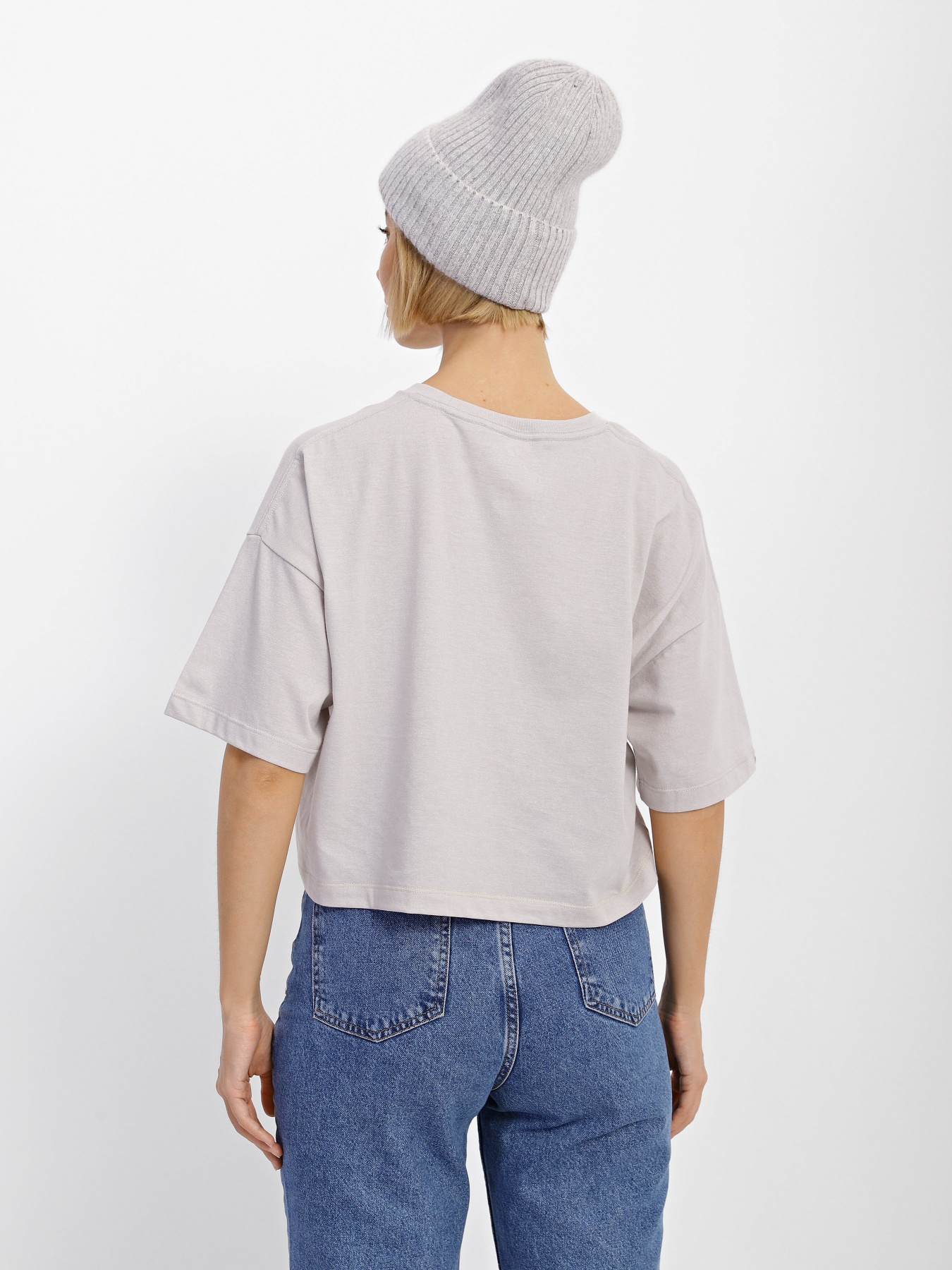 Футболка CONVERSE Heathered Cropped модель 10023908-281 Фото