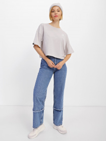 Футболка CONVERSE Heathered Cropped модель 10023908-281 Фото