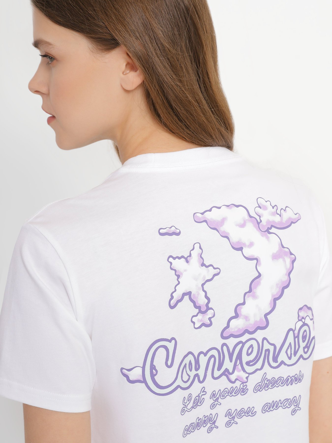 Футболка CONVERSE  Seasonal Graphic Word Art модель 10024536-102 Фото