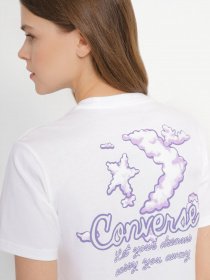 Футболка CONVERSE  Seasonal Graphic Word Art модель 10024536-102 Фото