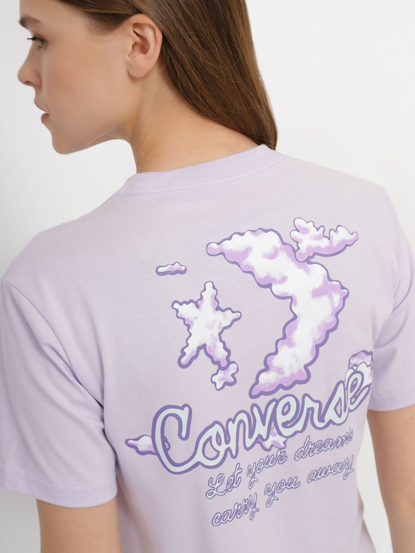 Футболка CONVERSE  Seasonal Graphic Word Art модель 10024536-533 Фото