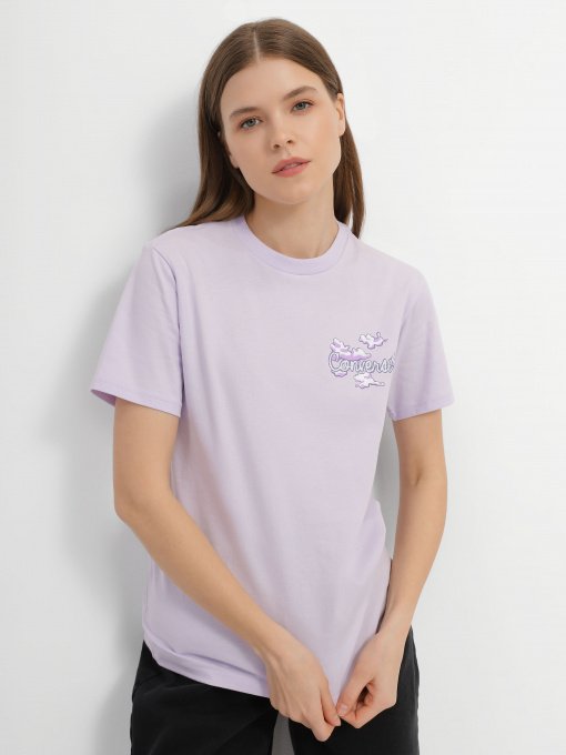 Футболка CONVERSE  Seasonal Graphic Word Art модель 10024536-533 Фото