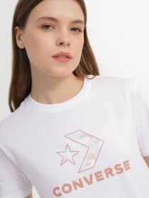 Футболка CONVERSE Floral Star Chevron модель 10024538-102 Фото
