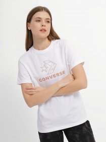 Футболка CONVERSE Floral Star Chevron модель 10024538-102 Фото