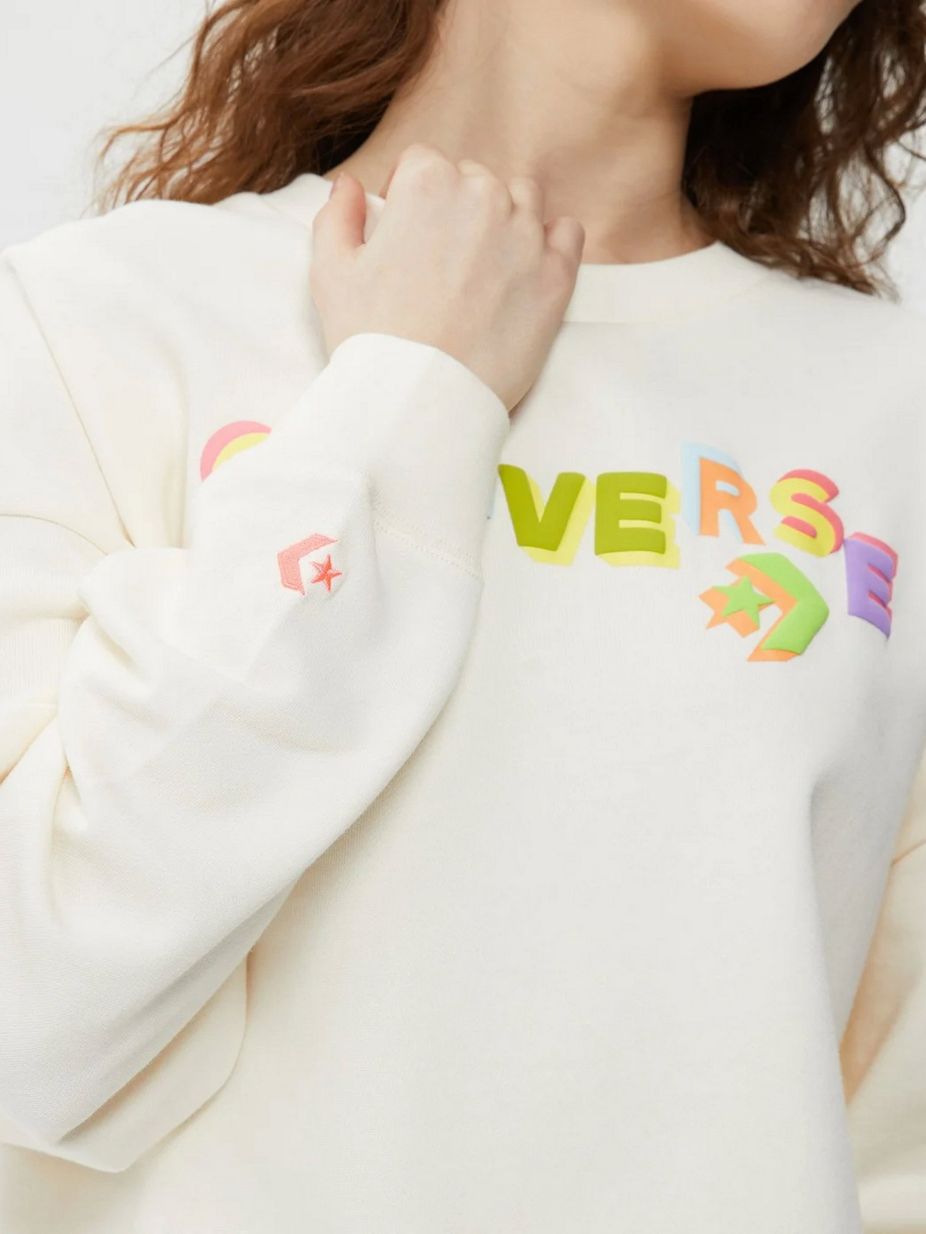 Свитшот CONVERSE Heavyweight Graphic Crew модель 10025069-286 Фото