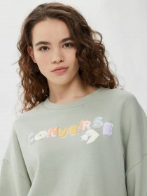 Свитшот CONVERSE Heavyweight Graphic Crew модель 10025069-376 Фото