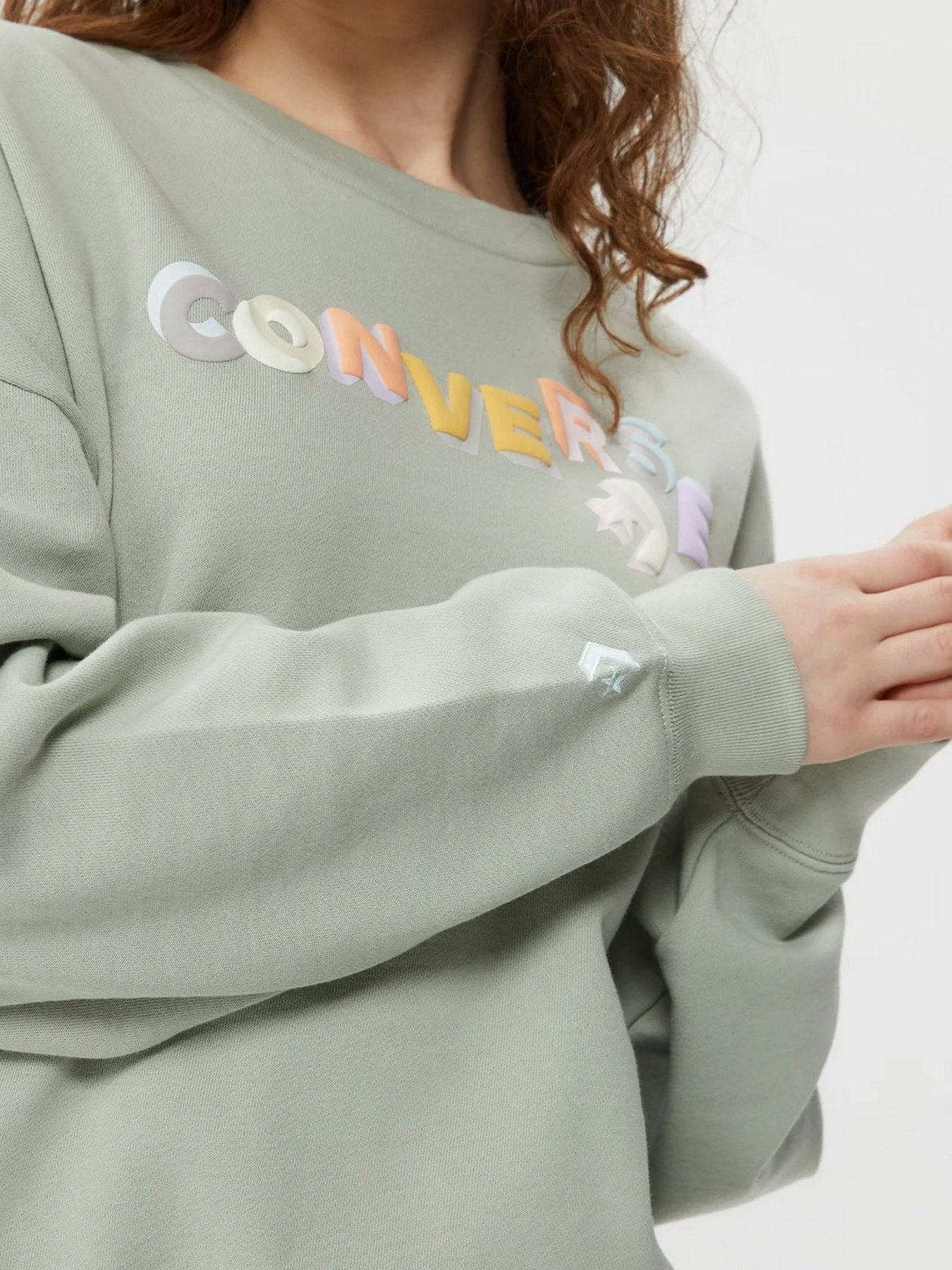 Світшот CONVERSE Heavyweight Graphic Crew модель 10025069-376 Фото