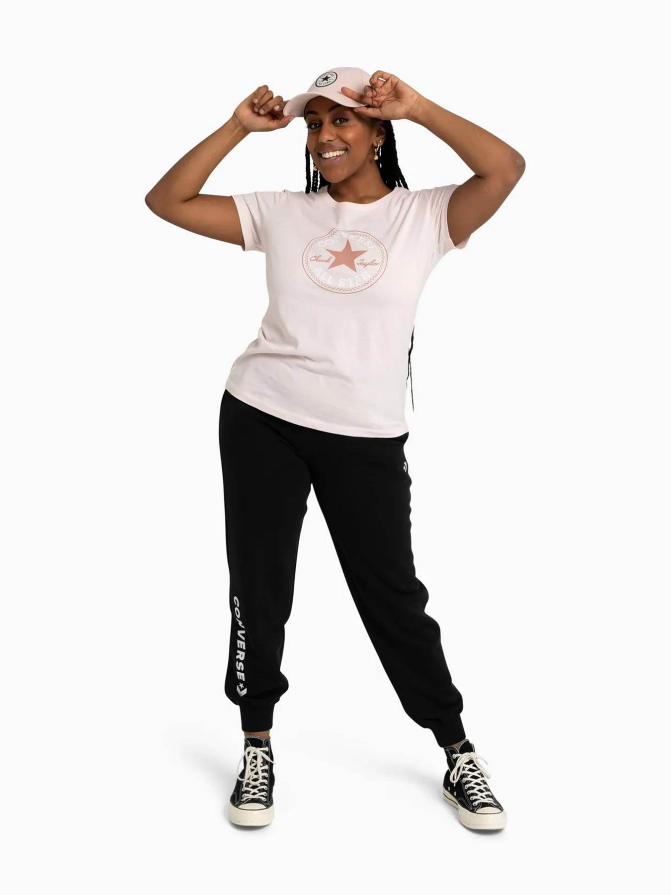 Штани спортивні CONVERSE Wordmark Fleece Emb модель 10024542-001 Фото