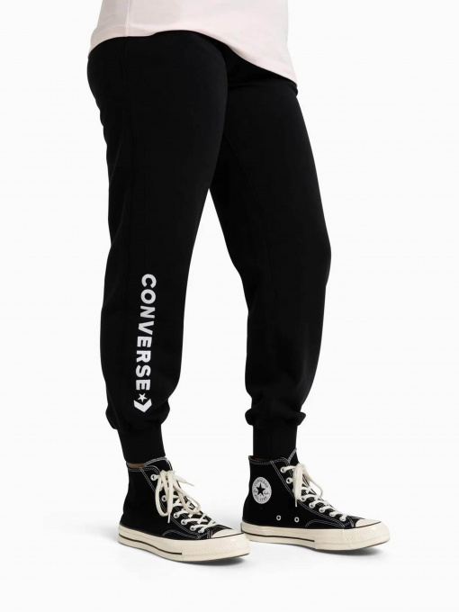 Штаны спортивные CONVERSE Wordmark Fleece Emb модель 10024542-001 Фото