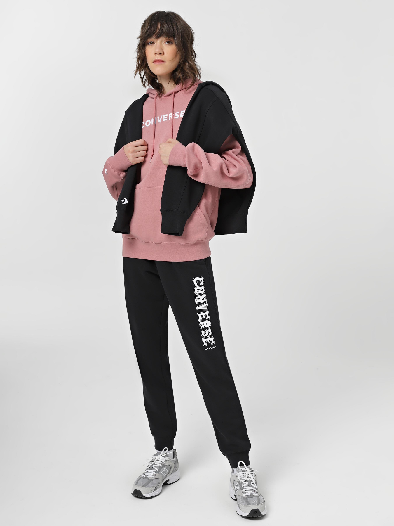 Худі CONVERSE Embroidered Wordmark Fleece модель 10025690-698 Фото