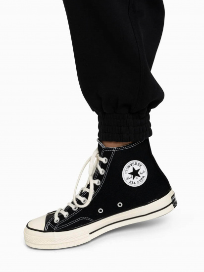 Штани спортивні CONVERSE Classic Fit Wearers Left Star Chev Emb Fleece модель 10025889-001 — фото 4 - INTERTOP