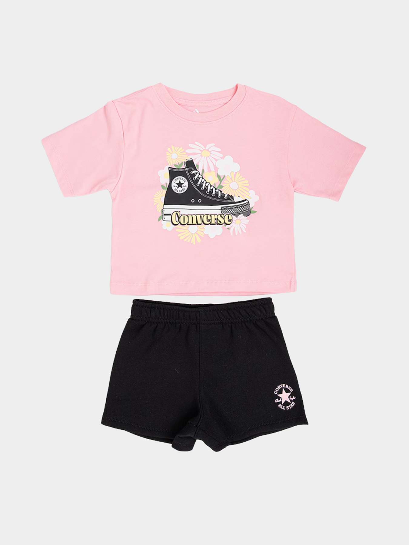 Спортивный комплект CONVERSE FLORAL SNEAKER TEE - Shorts модель 3CH108-023 Фото