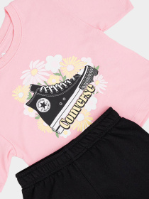 Спортивний комплект CONVERSE FLORAL SNEAKER TEE - SHORTS модель 3CH108-023 Фото