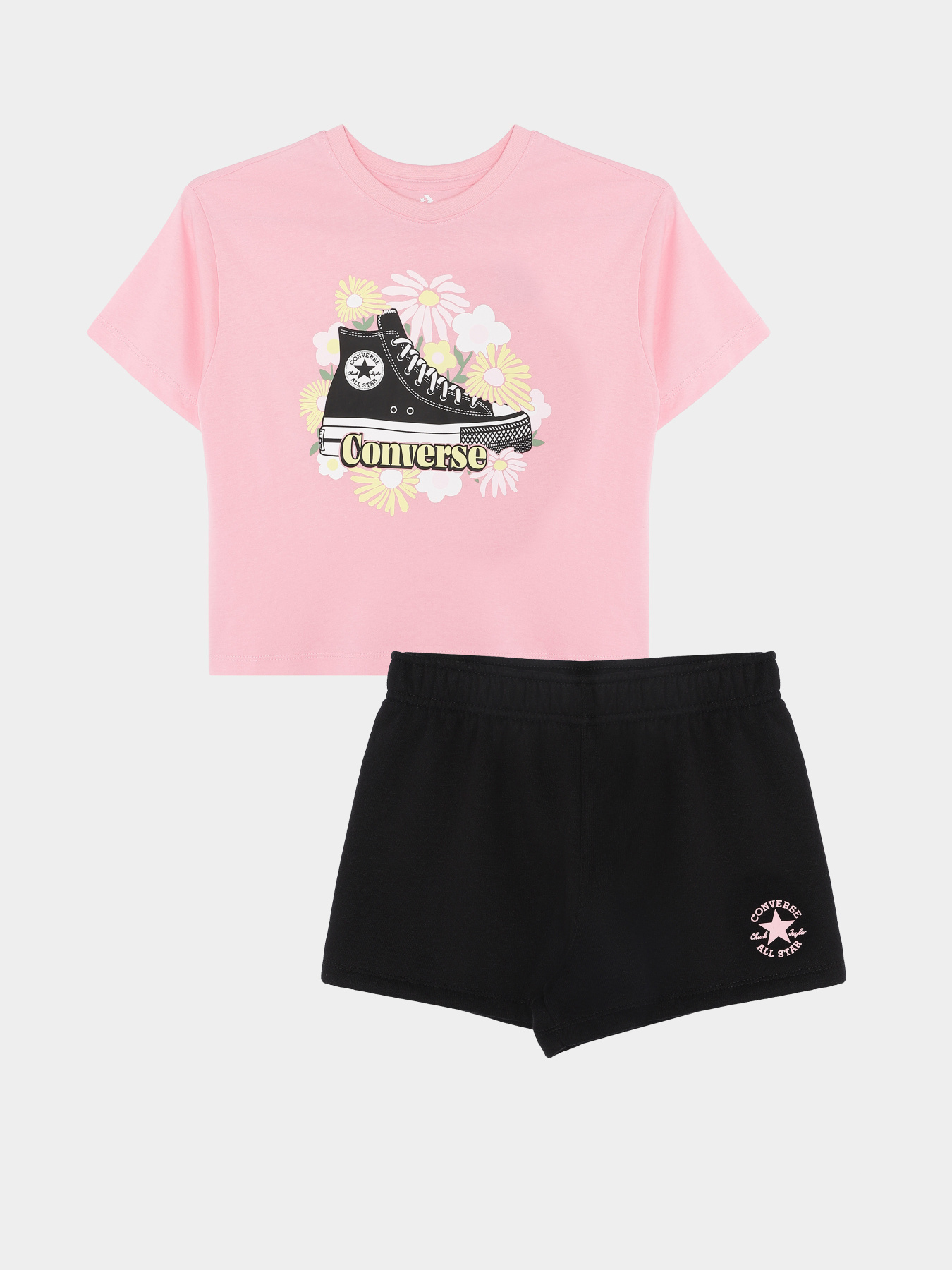Спортивный костюм CONVERSE FLORAL SNEAKER TEE - SHORTS модель 4CH108-023 Фото