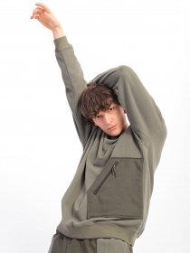 Світшот CONVERSE Pocket Fleece Crew модель 10023764-306 Фото