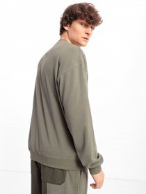 Світшот CONVERSE Pocket Fleece Crew модель 10023764-306 Фото